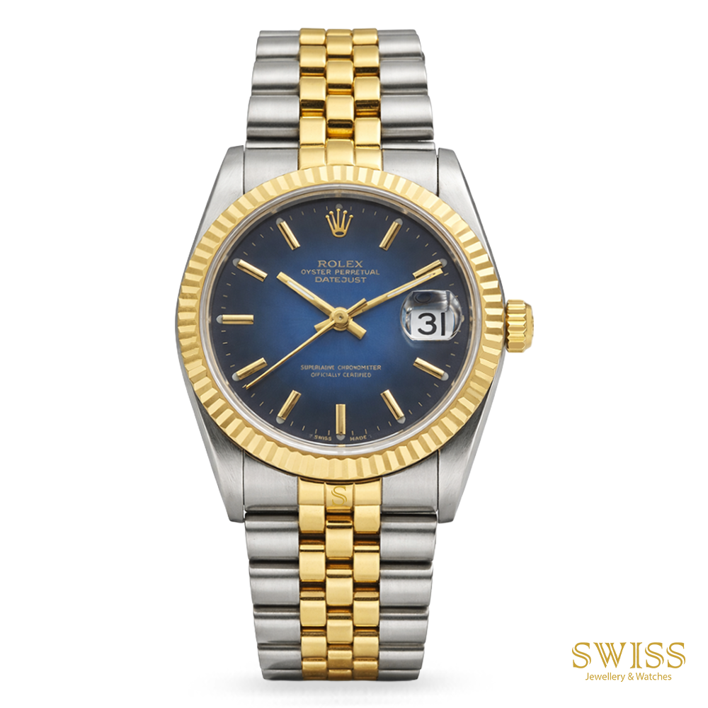 Rolex Lady Datejust Steel Gold Blue Dial