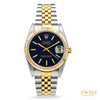 Rolex Lady Datejust 31 Steel Gold Blue Dial Watch