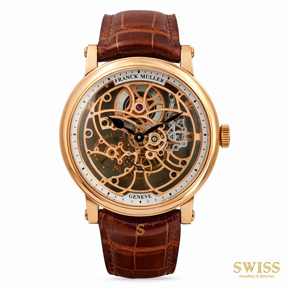 Franck Muller Skeleton Rose Gold Openworked Dial