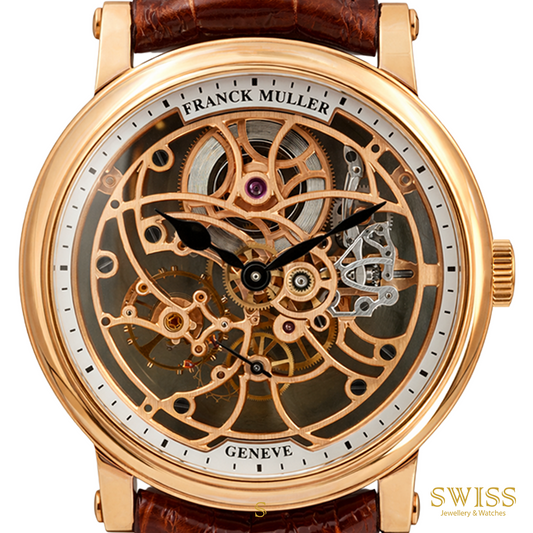 Franck Muller Skeleton Rose Gold Openworked Dial