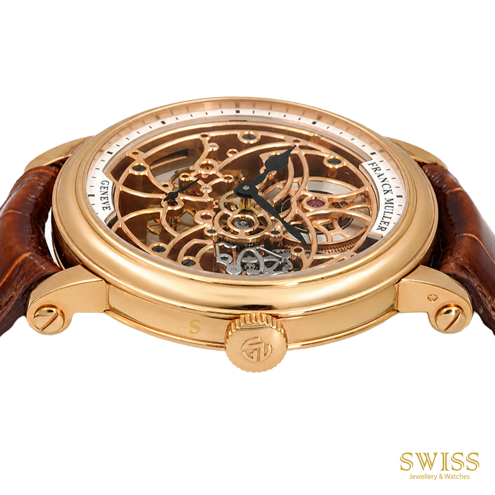 Franck Muller Skeleton Rose Gold Openworked Dial