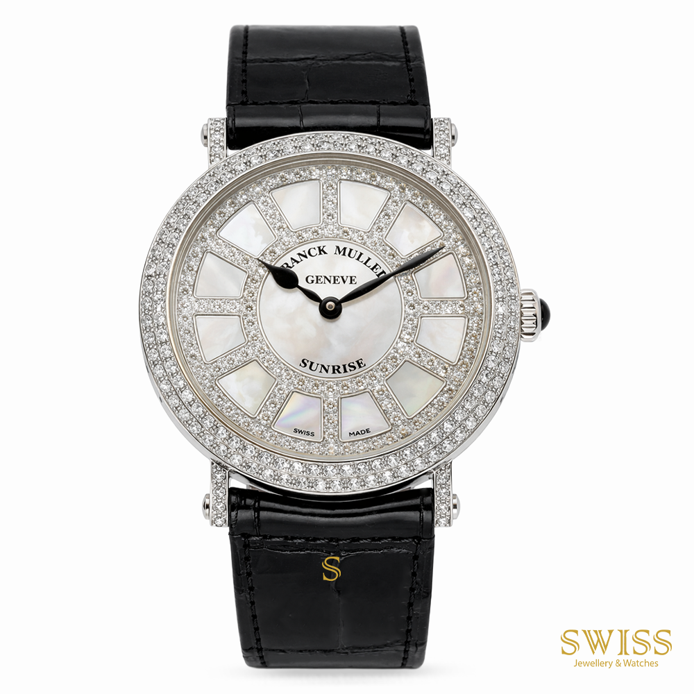 Franck Muller Round Diamond Sunrise – White Gold Elegance