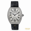 Franck Muller Heart Diamond White Gold Black Strap