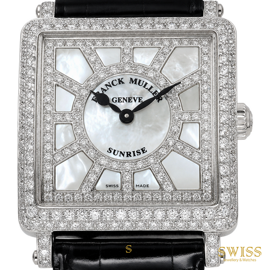 Franck Muller Master Square Sunrise Diamond MOP Dial