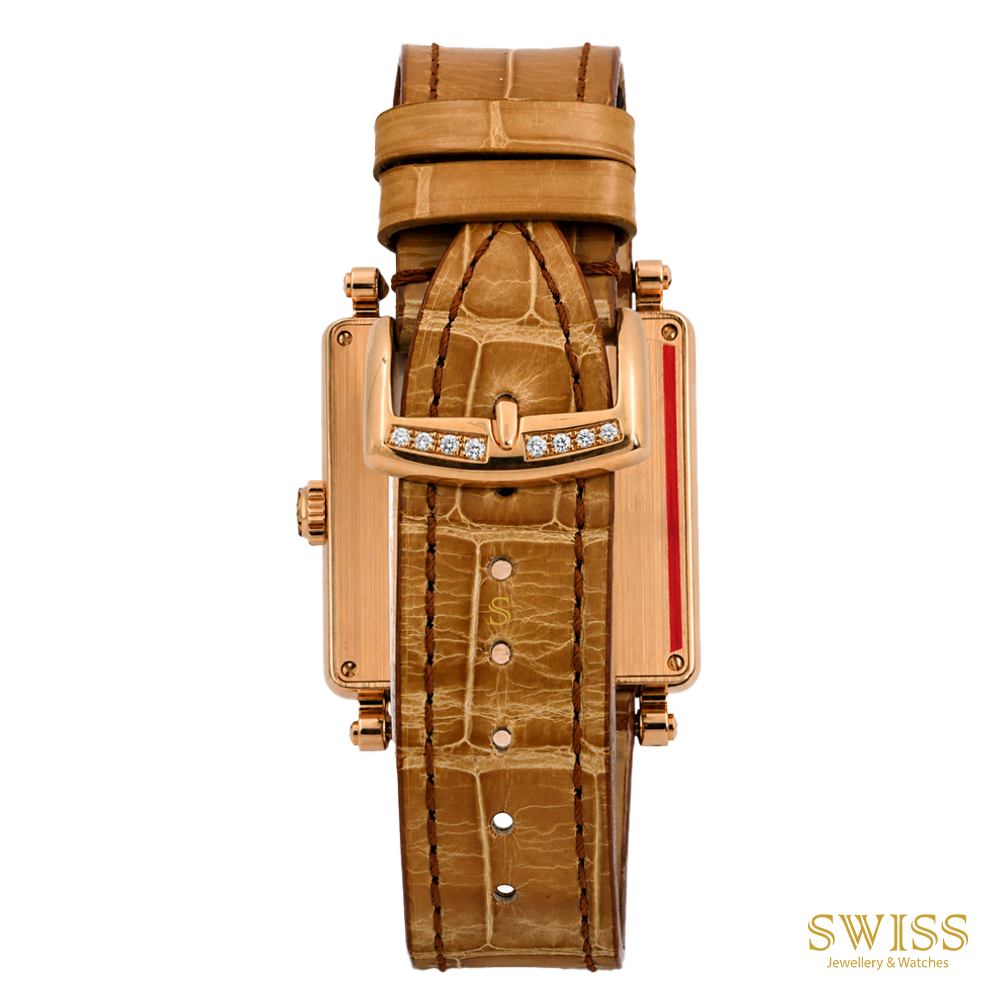 Franck Muller Master Square Sunrise Diamond Rose Gold
