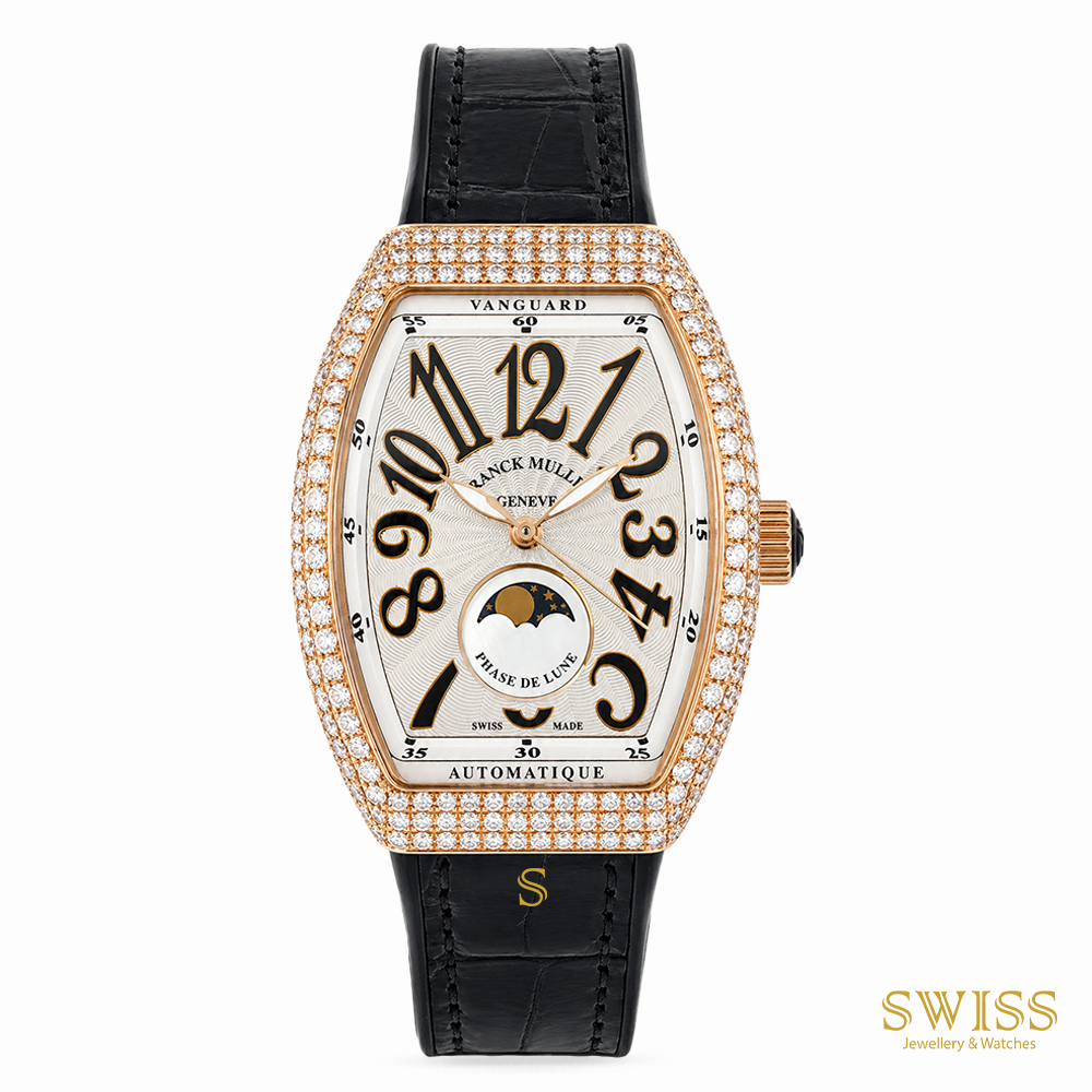 Franck Muller Vanguard Moonphase Diamond Automatic Watch