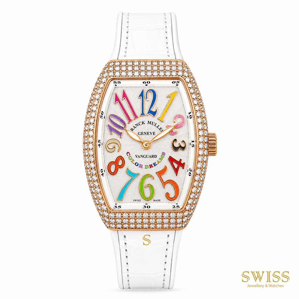 Franck Muller Vanguard Color Dreams Rose Gold Diamond Watch