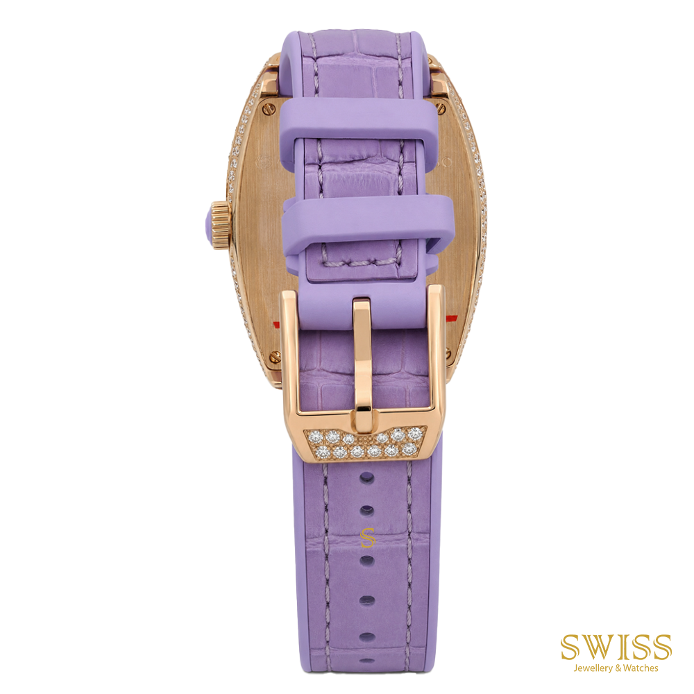 Franck Muller Vanguard Moonphase Diamond Automatic Watch (Lavender Edition)