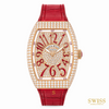Franck Muller Vanguard Diamond Pavé Rose Gold Red Dial