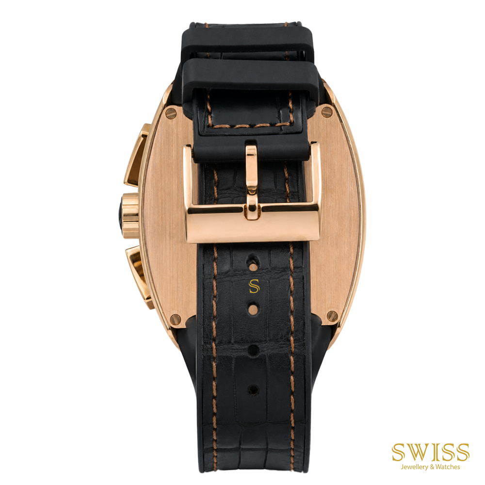 Franck Muller Vanguard Chronograph Rose Gold Black Dial