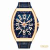 Franck Muller Vanguard Yachting Rose Gold Blue Dial
