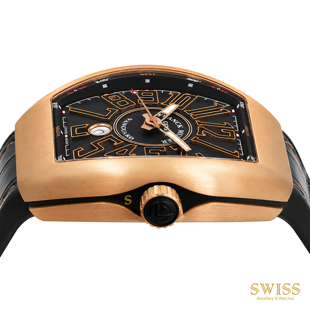 Franck Muller Vanguard Rose Gold Black Dial Automatic