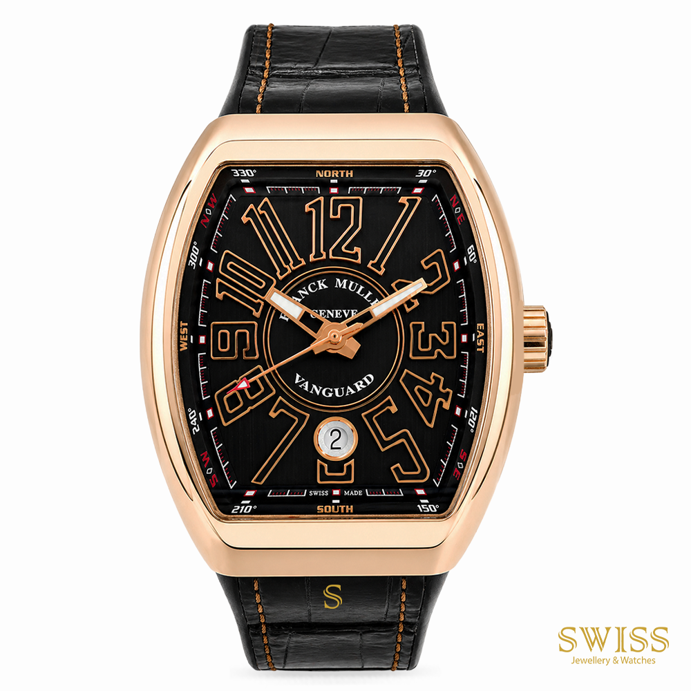 Franck Muller Vanguard Rose Gold Black Dial Automatic
