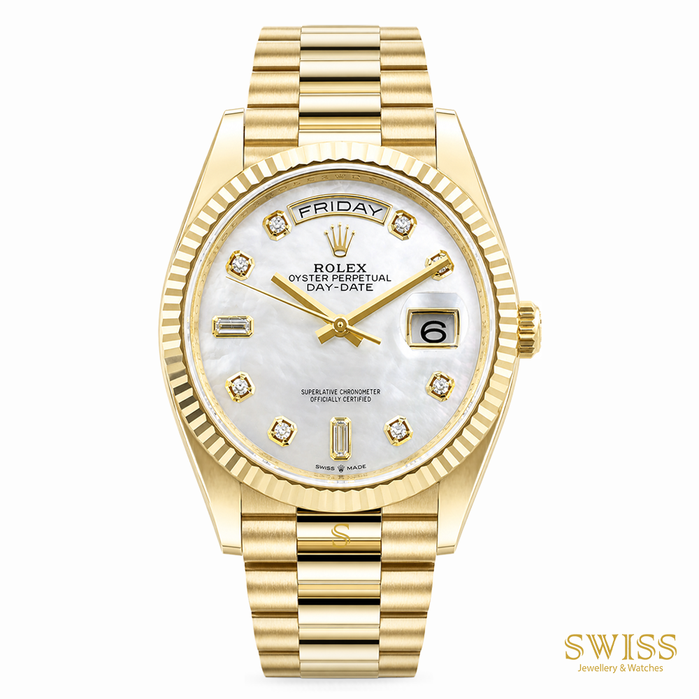 Rolex Day-Date 36 Yellow Gold Diamond Dial