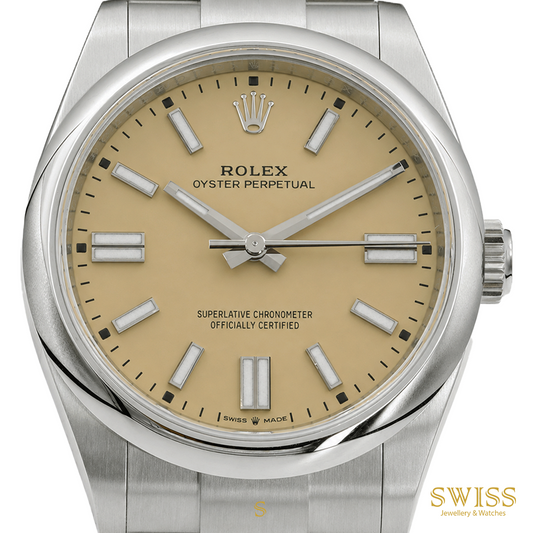 Rolex Oyster Perpetual 41 Champagne Dial Oystersteel