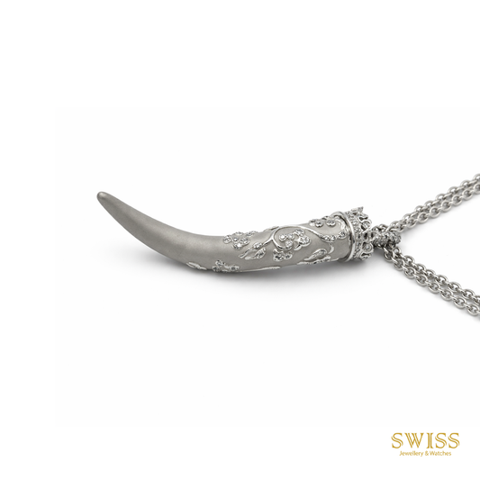 Carrera y Carrera Diamond Horn Pendant Necklace 1007588