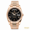 Rolex Day-Date 40 Everose Gold Black Dial