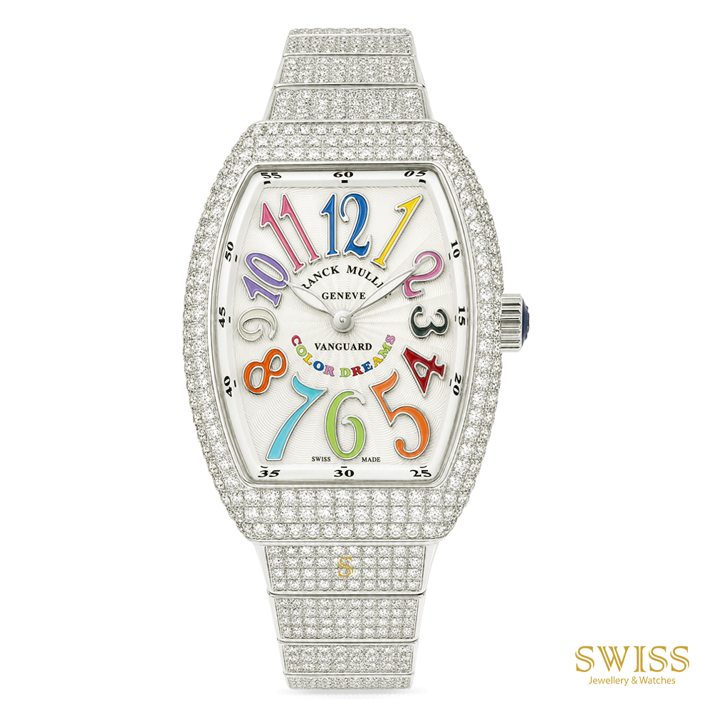 Franck Muller Vanguard Color Dreams Diamond Bracelet Ladies Watch