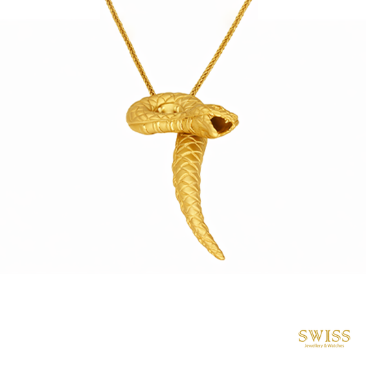 Carrera y Carrera Serpiente Gold Snake Necklace