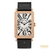 Franck Muller Long Island Rose Gold Diamond Bezel Silver Dial