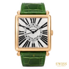 Franck Muller Master Square Rose Gold Green Alligator Strap