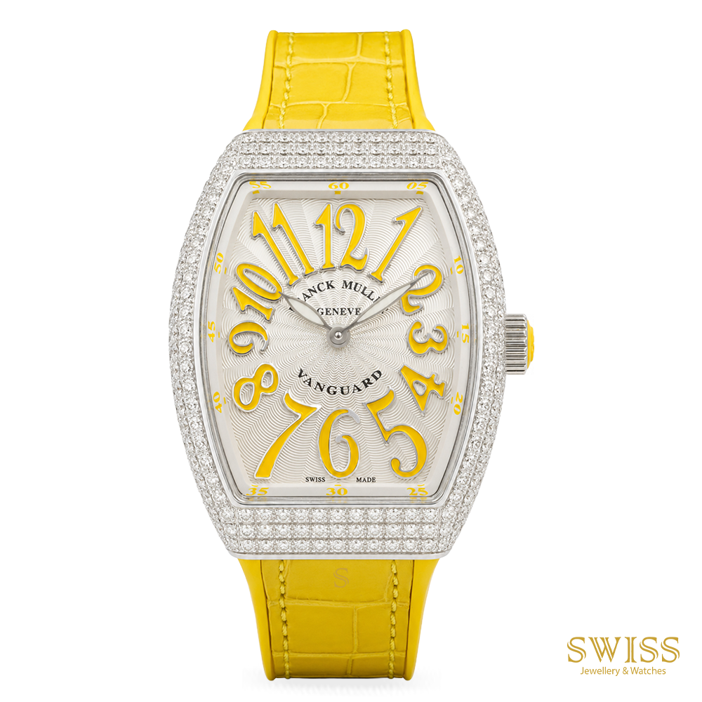 Franck Muller Vanguard Diamond Yellow Strap