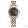 Rolex Lady-Datejust 28 Olive Green Diamond Dial Everose Rolesor
