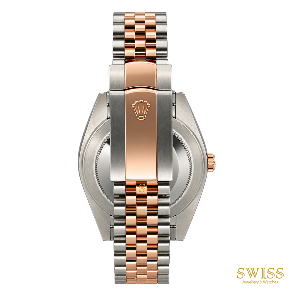 Rolex Datejust 41 Everose Rolesor Chocolate Diamond Dial