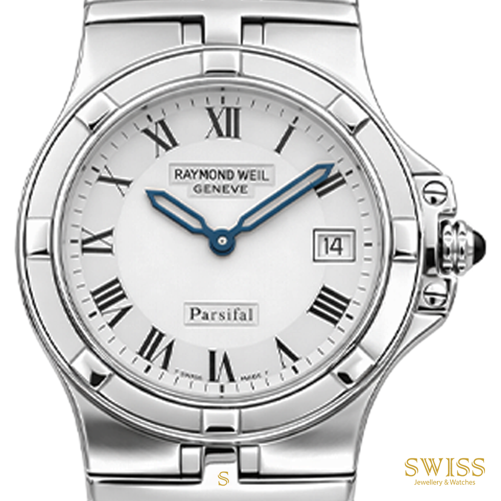Raymond Weil Parsifal White Dial Blue Hands Men's Watch