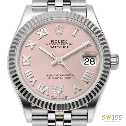 Rolex Datejust 31 Pink Roman Dial Jubilee