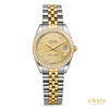 Rolex Datejust 31 Champagne Diamond Bezel Jubilee