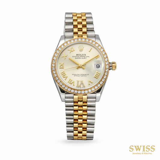 Rolex Datejust 31 Diamond Bezel Roman Dial