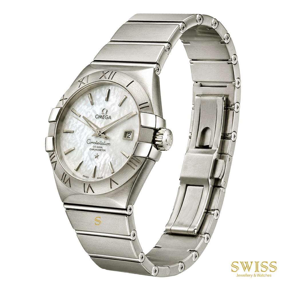 Omega Constellation 31 MOP Dial Steel Roman Bezel