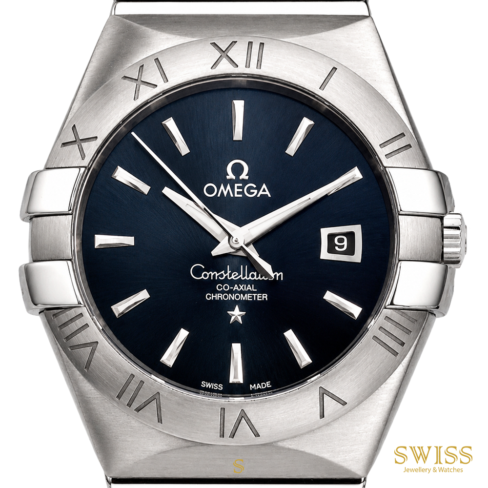 Omega Constellation 31 Blue Dial Steel Co-Axial