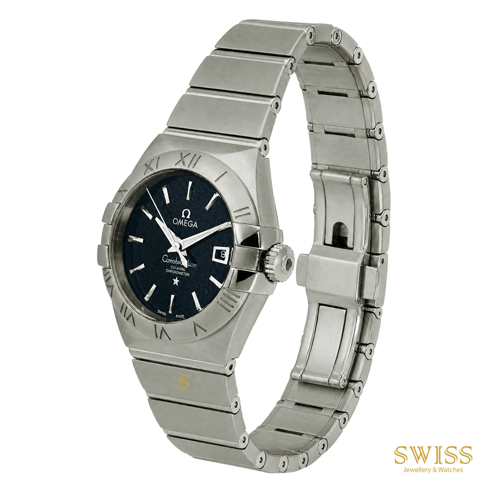 Omega Constellation 31 Blue Dial Steel Co-Axial