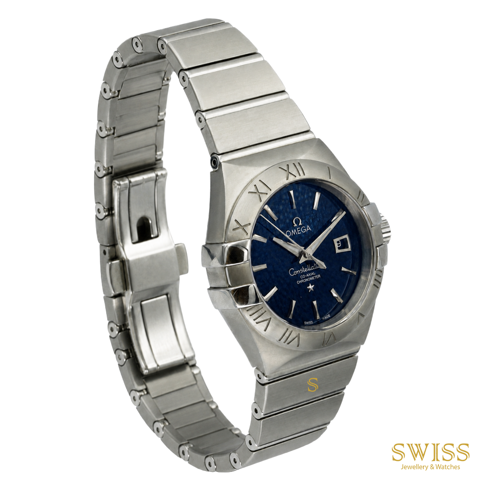 Omega Constellation 31 Blue Dial Steel Co-Axial