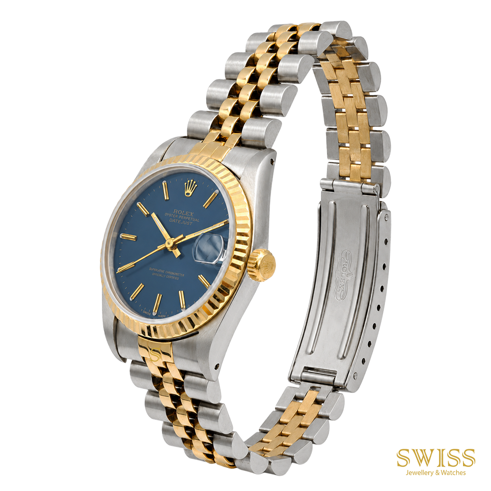 Rolex Lady Datejust Steel Gold Blue Dial