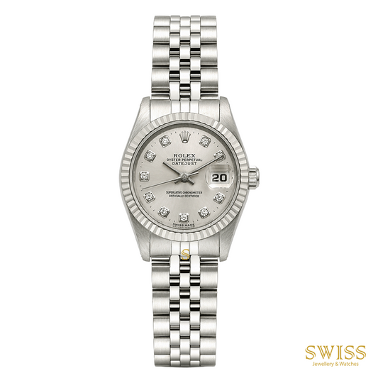 Rolex Lady Datejust 26 Steel Diamond Dial Watch