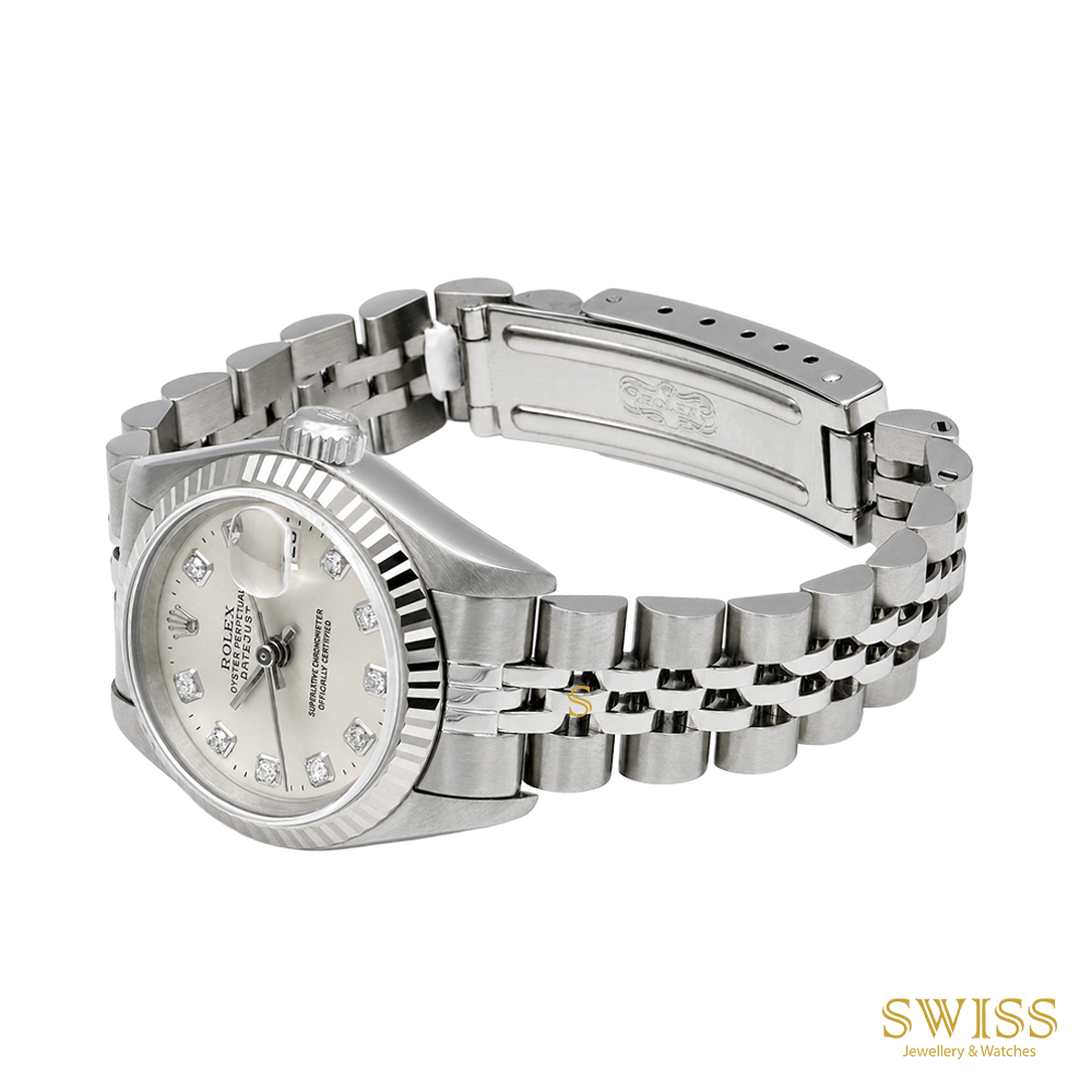 Rolex Lady Datejust 26 Steel Diamond Dial Watch