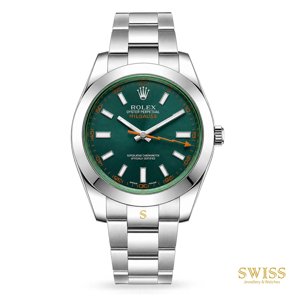 Rolex Milgauss Green Sapphire Z-Blue Dial 40mm