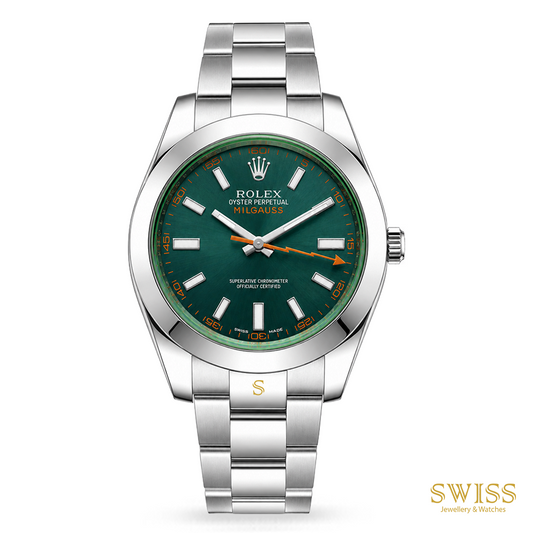 Rolex Milgauss Green Sapphire Z-Blue Dial 40mm