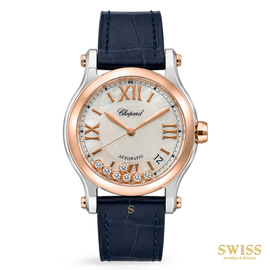 Chopard Happy Sport Automatic Rose Gold Diamonds