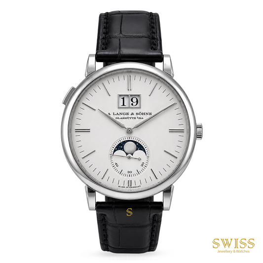 A. Lange & Söhne Saxonia Moon Phase White Gold