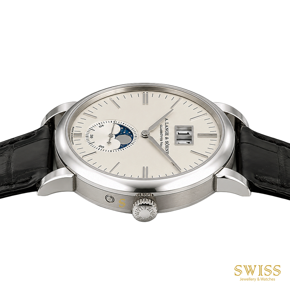 A. Lange & Söhne Saxonia Moon Phase White Gold