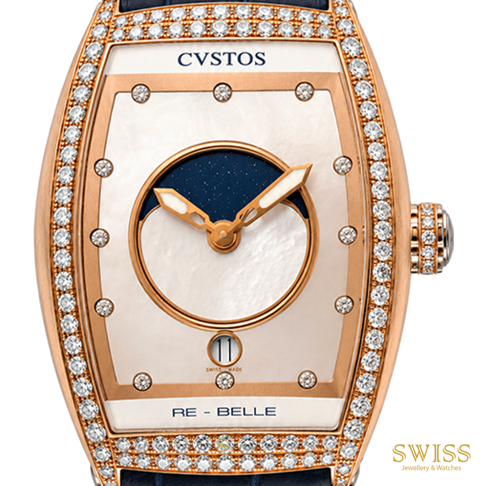 Cvstos Re-Belle Moon Phase Diamond Ladies Watch
