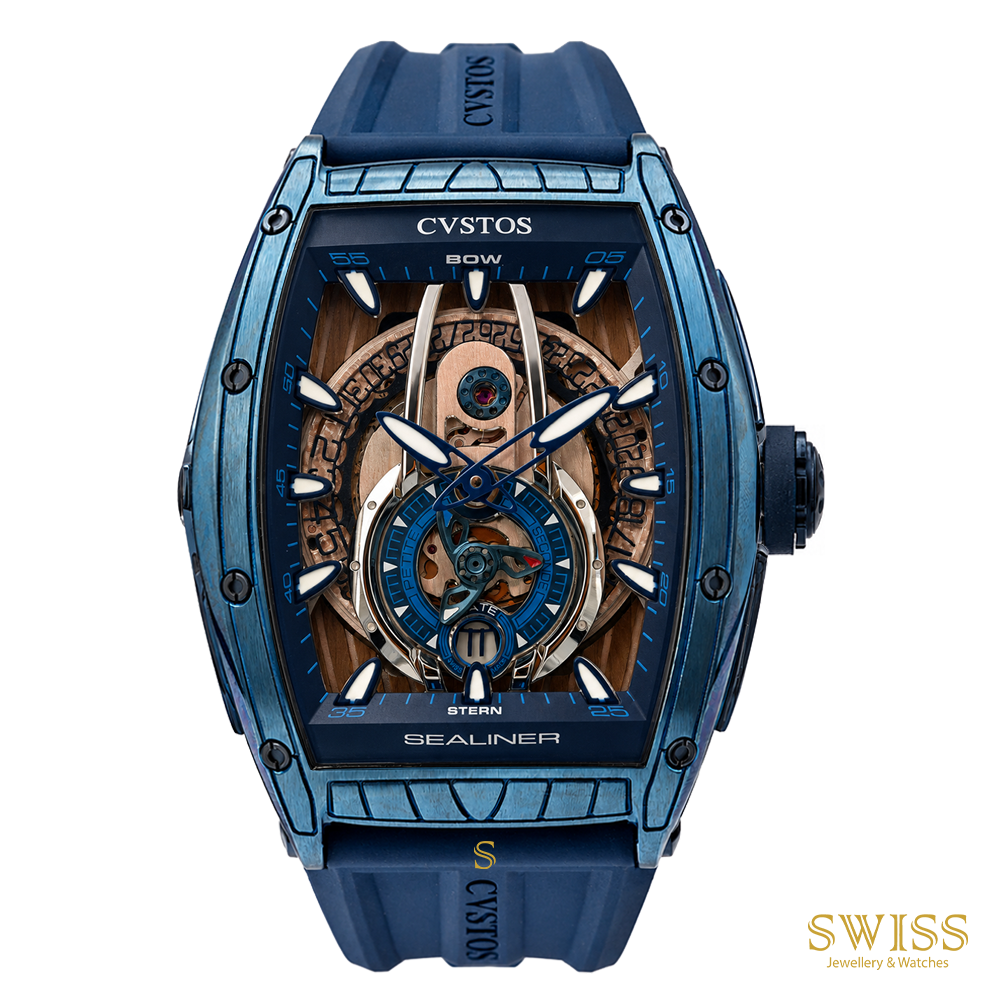 Cvstos Sealiner Tourbillon Blue Automatic Watch