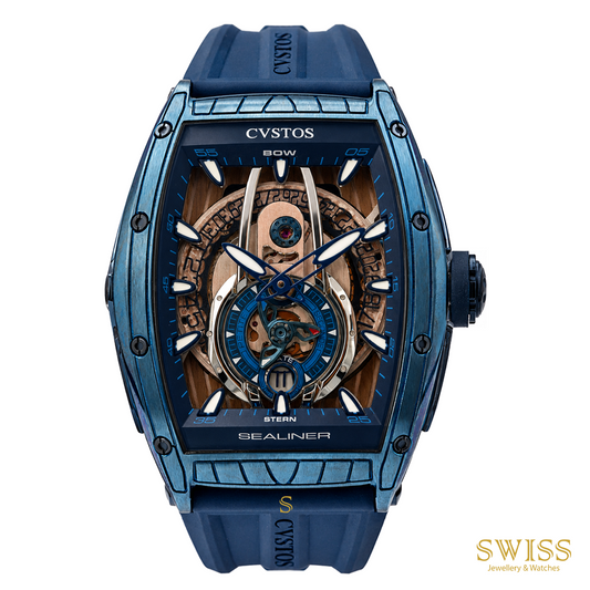 Cvstos Sealiner Tourbillon Blue Automatic Watch