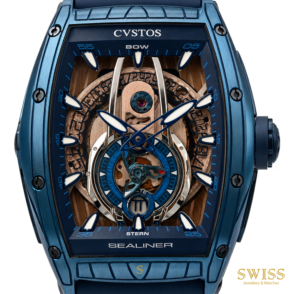 Cvstos Sealiner Tourbillon Blue Automatic Watch