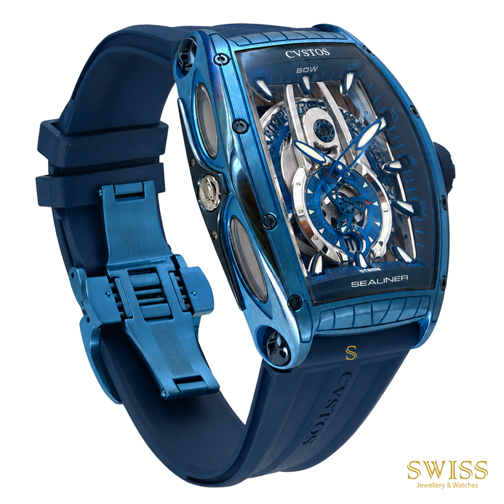 Cvstos Sealiner Tourbillon Blue Automatic Watch