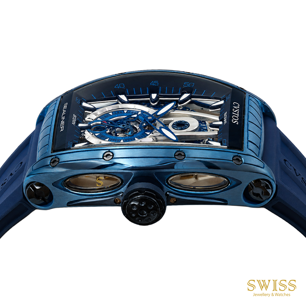 Cvstos Sealiner Tourbillon Blue Automatic Watch